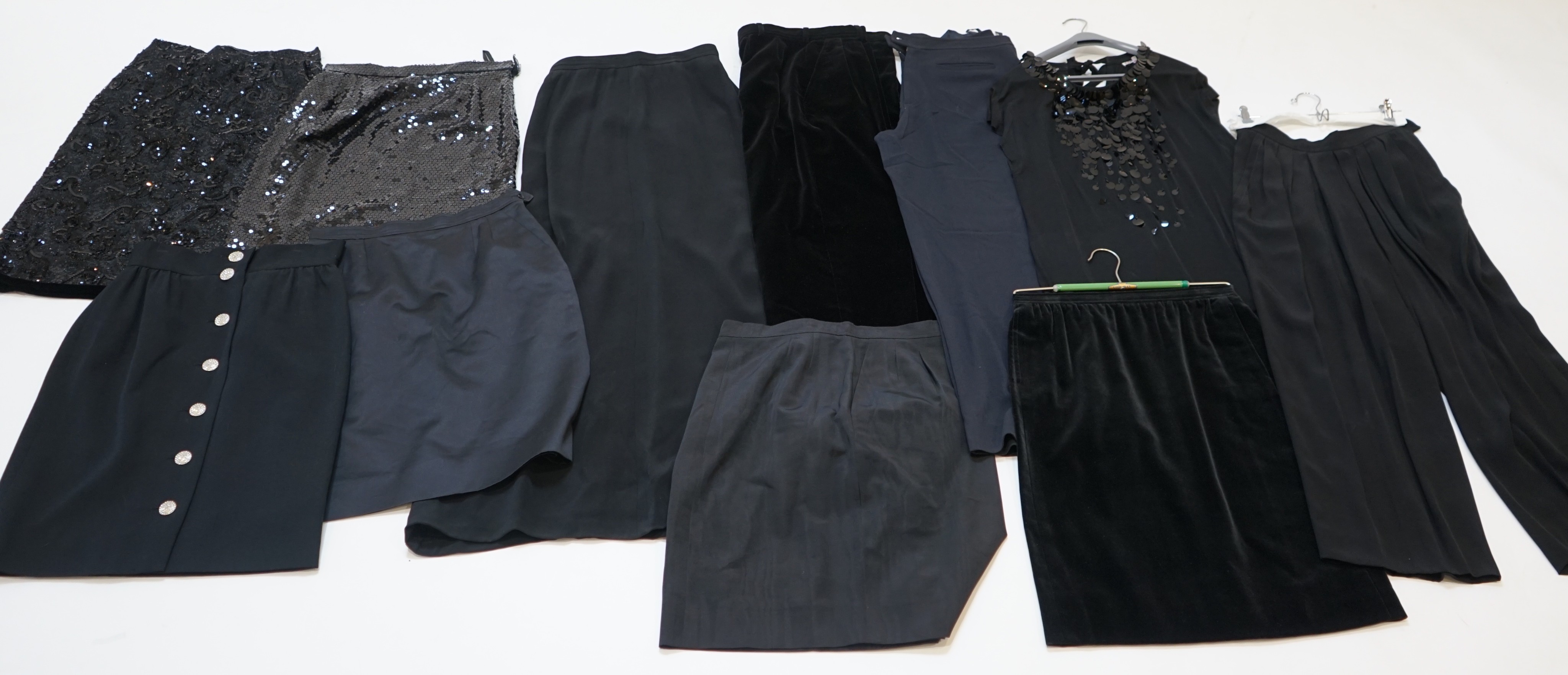 A selection of Yves Saint Laurent Ladies skirts and trousers sizes IT 40-46